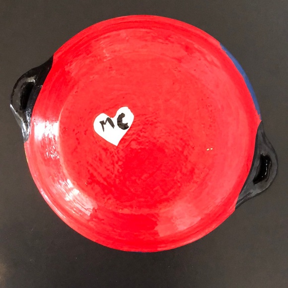 Hand painted bowl - island motif. Multi-purpose - Picture 5 of 5